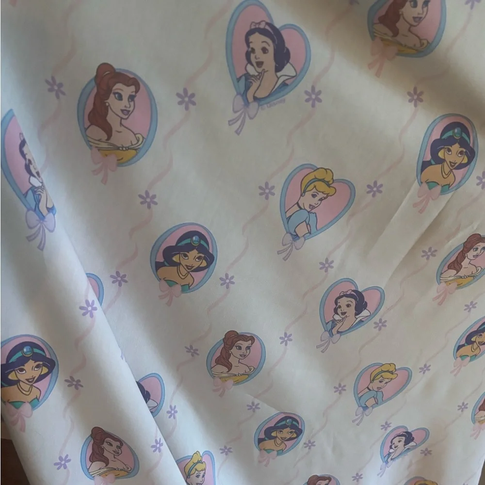 Rare Vintage 90s Disney Princess Twin Mattress Cover